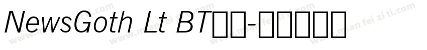 NewsGoth Lt BT免费字体转换